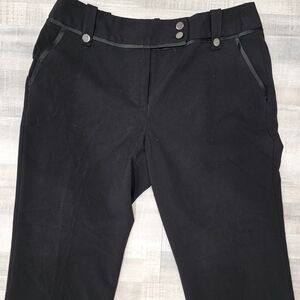 Larry Levine Petite Black Pants